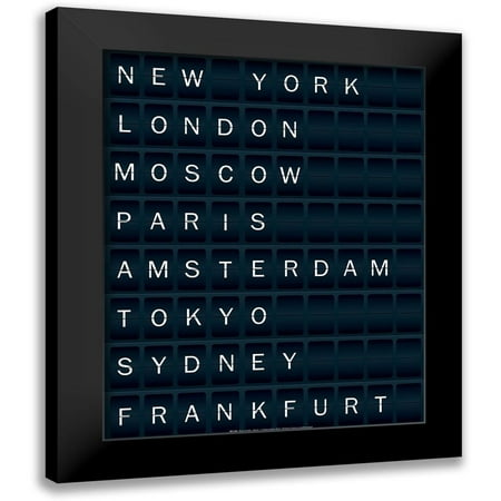 Braun Studio 12x14 Black Modern Framed Museum Art Print Titled - Airport