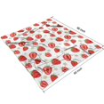 thumbnail image 4 of Strawberry Plants Fruit Flowe Blanket,Comfortable Soft Flannel Throw Blanket,All Season,Warm Lightweight Blankets for Sofa Bed Couch Living Room Chair,50"x60", 4 of 4