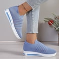thumbnail image 4 of Mepaouo Womens Slip on Walking Shoes Breathable Sock Flats Mesh Casual Fashion Tennis Running Sneakers, 4 of 6