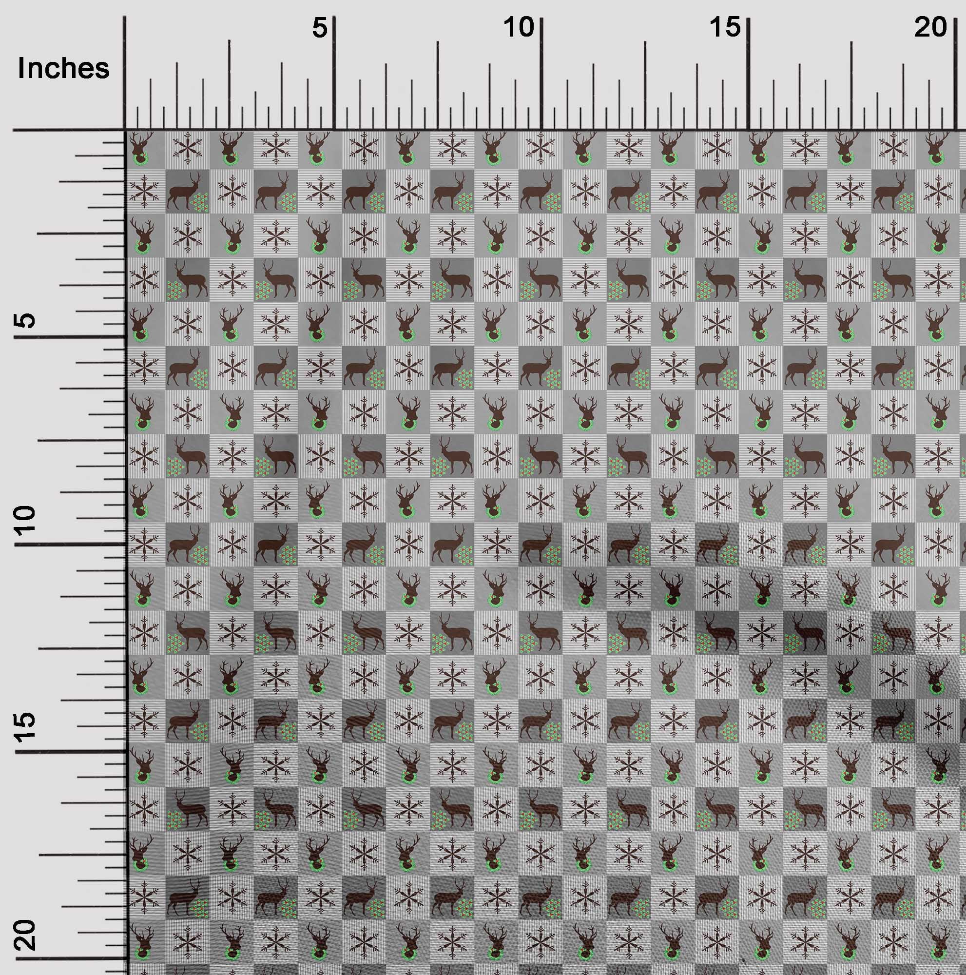 oneOone Cotton Jersey Gray Fabric Christmas Craft Projects Decor Fabric Printed By The Yard 58 Inch Wide