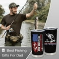 thumbnail image 3 of Fathers Day Fishing Gifts for Dad - Fisherman Gifts for Him - Fishing Lovers Gift from Son/Daughter/Wife, 20 oz Insulation Stainless Steel Tumbler, 3 of 6