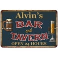 thumbnail image 1 of Alvin's Green Bar & Tavern Rustic Sign Decor 8x12 108120047282, 1 of 1