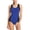 Black and Blue, variant on Women's One Piece Bathing Suit Conservative Athletic Racerback One Piece Training Swimsuit Swimwear Navy 36/Medium