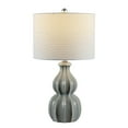 thumbnail image 3 of SAFAVIEH Wade 24.5 in. Gourd Ceramic Table Lamp, Grey, 3 of 4