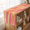 thumbnail image 6 of Pink Orange Table Runner 48 Inches Long, Cotton Linen Table Runner Dresser Scarf, Art Abstract Modern Geometric Short Fabric Tablerunners for Dining Coffee Tables Wedding Holiday Party 13"x48", 6 of 9