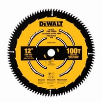 DEWALT Miter Saw Blade Fine Finish DWA112100 - 100 Tooth Ultra Sharp Carbide - 12 in