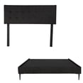thumbnail image 1 of Box Base Cama Slim Queen Size+Cabecera Bilbao Negro, 1 of 8