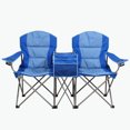 thumbnail image 3 of Kamp-Rite Double Folding Camp Chair with Cooler & Cupholders, Blue (2 Pack), 3 of 9