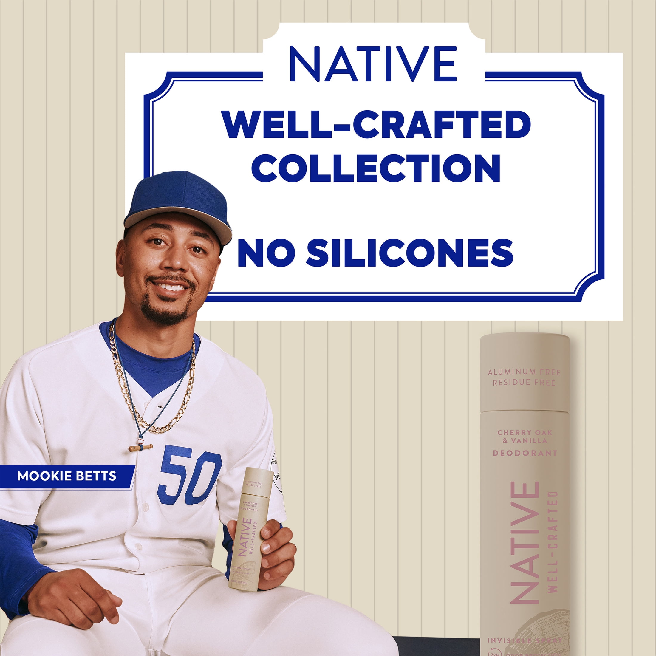 Native Aluminum Free Deodorant Spray for Men, Cherry Oak & Vanilla, Well-Crafted, 3.5 oz