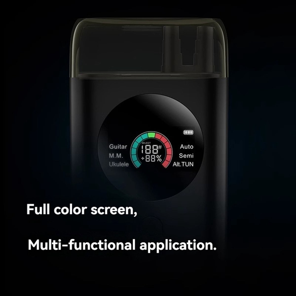Smart Automatic Guitar Tuner, Full-Color LCD Screen - Metronome & String Winder for Electric Guitars, Acoustic Guitars