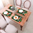 thumbnail image 6 of XMXY Woven Placemats Set of 6 PCS, Watermelon Fruit Green Background Table Mats Washable Heat Resistant Placemats, 6 of 6