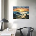 thumbnail image 3 of COMIO Canvas Wall Art Sunrise Landscape Great Smoky Mountains National Park Gatlinburg TN Painting Pictures Printed Stretched & Framed Poster Artwork for Home Decor Bedroom Living Room Ready to Hang, 3 of 4