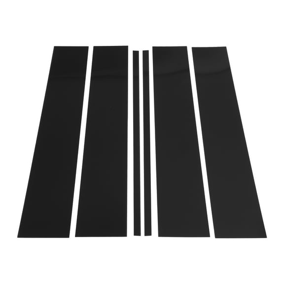 Unique Bargains Door Pillar Window Trim for Chevy Suburban 2015-2020 Black Front Rear Left Right Anti Scratch Sticker Pillar Posts Cover 6 Pcs