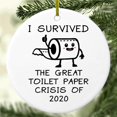 thumbnail image 4 of Dalazy 2020 Christmas Ornament Ceramic Holiday Xmas Tree Car Decorations Hanging Ornament Gift, 4 of 8