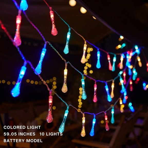 HIBIBUD Ambient Lighting,Starry String Design Permanent Outdoor Lights,Bright Outdoor Lighting Outdoor Lights for House,Style1,1.5m