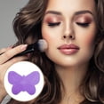 thumbnail image 2 of Unique Bargains Butterfly Makeup Brush Cleaning Mat 1 Pc Purple, 2 of 6