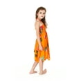 thumbnail image 5 of Girl Gypsy Uneven Bottom Hawaiian Luau Dress in Pretty Tropical Orange Size 12, 5 of 5