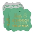 thumbnail image 3 of Inkdotpot Pack Of 100 Hugs & Kisses From The Wedding Paper Tags DIY Craft Bracket Shape Real Gold Foil Hang Tags, 3 of 7