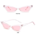 thumbnail image 5 of Holiday Party Glasses Travel Eyewear Small Frame Sun Glasses for Women Vintage Sunglasses RED, 5 of 8