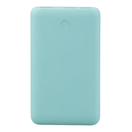 onn. Dual-Port Portable Battery, 3x Charge, 10000 mAh - Aqua