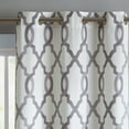 thumbnail image 3 of VCNY Home Caldwell 2-Piece Charcoal Trellis Light-Filtering Polyester Window Curtain Set, 38" x 84", 3 of 5