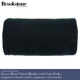 thumbnail image 2 of Brookstone Fleece Blanket 2 in 1 Super Soft Cozy Portable Travel Blanket with Carrying Case, 2 of 7