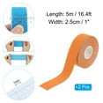 thumbnail image 2 of Uxcell Aerial Hoop Tape, Athletic Tape Adhesive Non-Slip Grip Tape Yoga Rig Sports Tape for Wrapping Gymnastics Orange 16.4ft x 1 Inch, 2 of 7