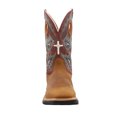 thumbnail image 5 of Twisted X Men's Tan and Burgundy Waterproof CellStretch Wide Square Toe Work Boots MXBW005, 5 of 5