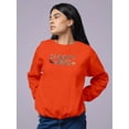 thumbnail image 2 of Spooky Vibes Halloween Quote Sweatshirt Women -Image by Shutterstock, Female Small, 2 of 4