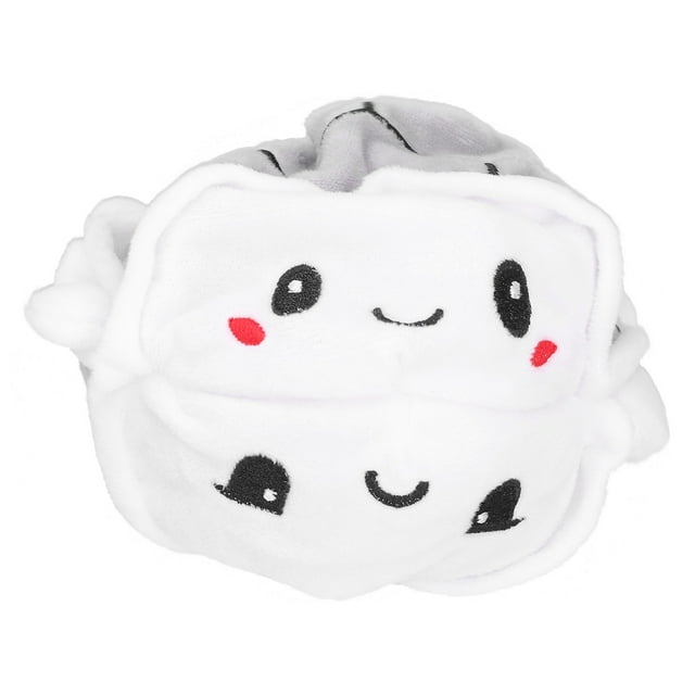 Muñeco de peluche de tortuga reversible, juguetes de animales de doble cara, muñecos de peluche volteados para niños, color gris