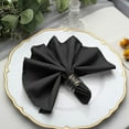 thumbnail image 5 of Balsa Circle 20 Pieces 17" Black Polyester Luncheon Napkins Wedding, 5 of 8