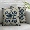 thumbnail image 3 of GOSMITH Chinoiserie Blue and White Pillow Covers, Blue and White Floral Throw Pillow Covers for Couch Bed Sofa Cushion Farmhouse Room Decor, 3 of 5