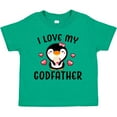 thumbnail image 3 of Inktastic I Love My Godfather with Cute Penguin and Hearts Girls Toddler T-Shirt, 3 of 5