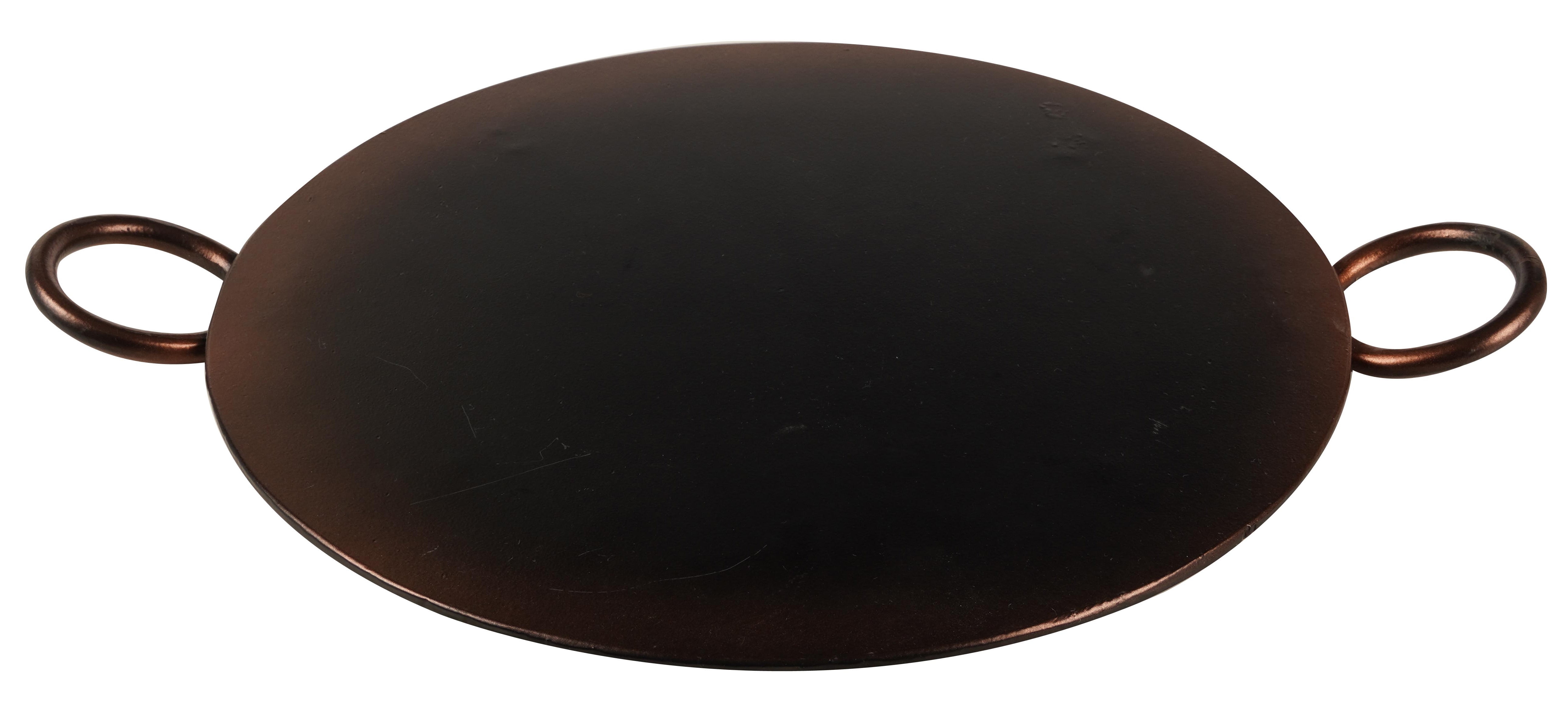 Trifri Chapati Tava Round Griddle 11.5" Concave Non,Stick Roti Tawa Induction Stove Dosa Pan Cookware