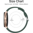 thumbnail image 3 of KOMI for Samsung Galaxy Watch 5 Band 40mm 44mm / Galaxy Watch 5 Pro Bands 45mm, 20mm Soft Silicone No Gap Sport Band Adjustable Replacement Strap for Galaxy Watch 5 Band Women Men Dark Green, 3 of 7