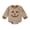 # Brown, variant on PEASKJP Baby Boy Rompers Baby Pajamas, Long Sleeve Footless Rompers, Snap Closure Sleeper for Boy Girls Brown,12-18 Months