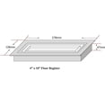 thumbnail image 3 of Zion Flush Mount Floor Register 4" x 10" Gold, 3 of 4