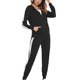 thumbnail image 1 of Conjunto de chándal para mujer, conjunto deportivo de dos piezas, conjunto deportivo de poliéster para mujer, chaqueta con capucha y pantalón deportivo, tallas S-XXL, 1 of 5