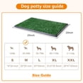 thumbnail image 4 of Almohadilla de césped para perros LOOBANI con bandeja para apartamento y patio, 4 of 6