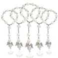 thumbnail image 1 of 30 Pcs Baptism Rosary Acrylic Rosary Beads Mini Rosaries Angel For The First Communion Baptism Part-in Stock, 1 of 5