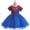 Red, variant on Little Girls Spider Hero Princess Dress Kids Halloween Christmas Costume