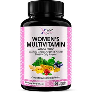 Vegan Women's Daily Multivitamin With Organic WholeFood Based Natural ...