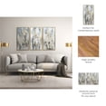 thumbnail image 5 of Modern Abstract Canvas for Home Wall Decor - Decorative Framed Wall Art for Living Room and Dining Room Decor - House Accent for Entryway or Bedroom Styling - Set of 3, 42", Blue & White, 5 of 13