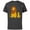 Charcoal, variant on The Lion King Young Simba and Mufasa - Short Sleeve Cotton T-Shirt for Adults -Customized-White