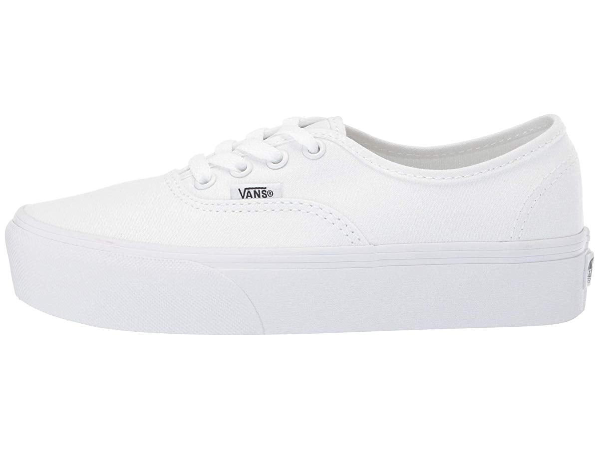 vans authentic platform true white