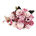 thumbnail image 2 of Hydrangea Artificial Flowers, Large Realistic Long Stem Faux Hydrangea Bouquets Flowers Arrangements for Home Office Wedding Centerpieces DIY Decor, Hot Pink, 2 of 9