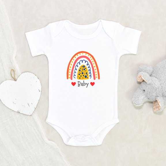 Newbabywishes - Cute Heart Rainbows Baby Clothes for Boys and Girls - Newborn Baby Clothes