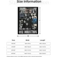 thumbnail image 4 of One Music Direction Flannel Blanket Air Conditioning Blanket Nap Blanket Sofa Throw Blanket Throw Blankets 50"X40", 4 of 6