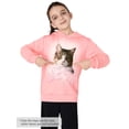 thumbnail image 5 of Serdomi Girls Hoodie Stylish Pink Cute Cat Sweatshirts -Soft Long Sleeve Pullover Shirt Tween Size 12/14, 5 of 7