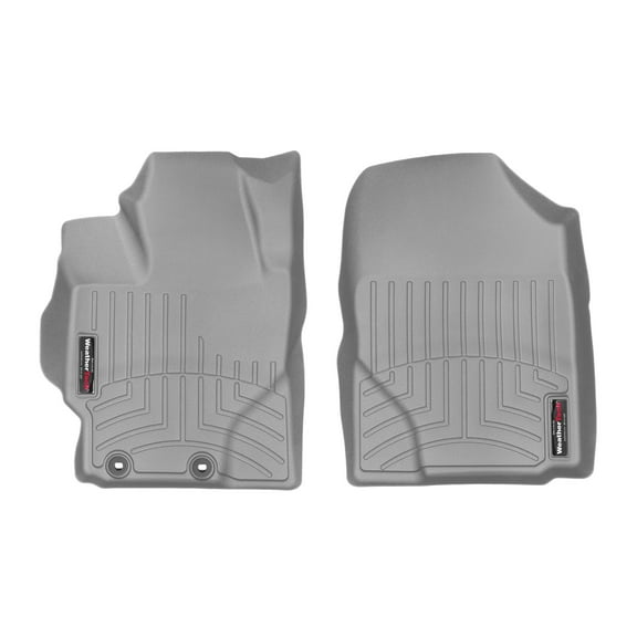 WeatherTech Custom Fit FloorLiners compatible with 2016-2019 Toyota Prius C - 1st Row (Driver & Passenger), Grey